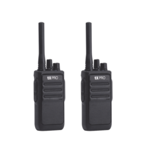 Par Radios Portátiles Analógicos UHF 400-470 MHz / 2W / 16 Canales / Preconfigurados / Listos para Usar