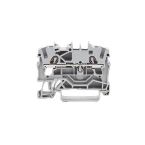Borna de Paso / 2 Conductores / 2.5 mm² / Aplicaciones Ex e II / Push-in CAGE CLAMP® / Marcaje Lateral y Central / Carril DIN 35 x 15 y 35 x 7.5 / Gris