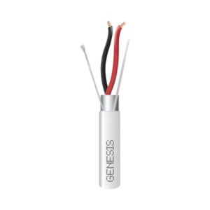 Carrete de 152 Metros (500 Pies) de Cable / 2 x 16 AWG / Blindado / Plenum / Color Blanco / Para Aplicaciones de Audio, Seguridad y Control