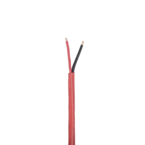 Bobina de 305 Metros (1000 Pies) de Alambre / 2 x 18 AWG / Riser / Tipo FPLR-CL3R, FT4 / Color Rojo / Para Aplicaciones en Sistemas de Detección de Incendio y Sistemas de Evacuación