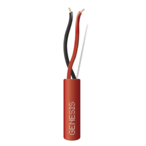 Bobina de 305 Metros (1000 Pies) / Alambre de Cobre / 2 x 16 AWG / Riser / Tipo FPLR, CL3R, C (UL) FT4 / Color Rojo / Para Aplicaciones en Sistemas de Detección de Incendio y Sistemas de Evacuación