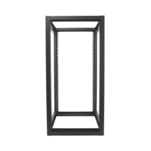 Rack Estándar 19" de 4 Postes, Acero, 24 Unidades, Profundidad Ajustable.