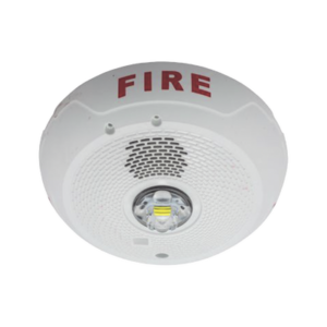 Sirena con Lámpara LED Estroboscópica, Montaje en Techo, Nivel de Candelas Seleccionable, Color blanco , Nuevo Diseño Moderno y Elegante y Menor Consumo de Corriente