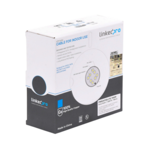 Bobina de Cable de 100 Metros (328.08 Pies), Cat5e, 24 AWG, Color Gris, UL, para Aplicaciones en Videovigilancia, Redes de Datos. Uso Interior