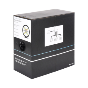 Bobina de Cable 305 Metros (1000 Pies) Cat6, 24 AWG, Climas Extremos, Color Negro, Sin Blindar, para Intemperie